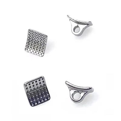 China CE CE CE Certification Metal Dental Orthodontic Lingual Traction Monoblock Eyelets Bracket Button for Orthodontic for sale