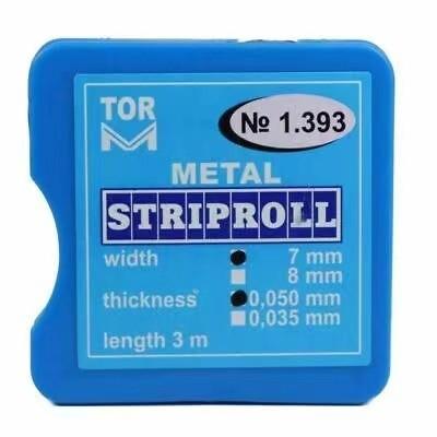 China Hot Product TOR VM Metal Strip Rolls 1.393 Striproll 6mm x 3m Manual Dental Areal Power Source in Square Box for sale