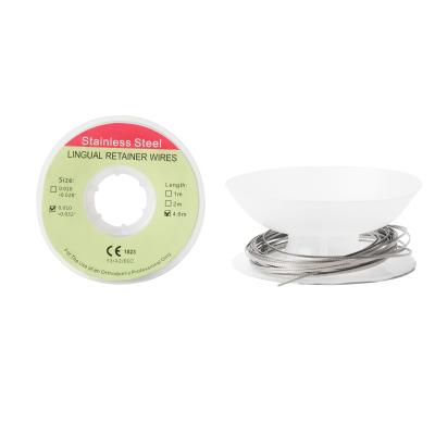 China Dead Soft Flat 4.6m Spool Orthodontic Fixed Retainer Wire Lingual Retainer Wire 60