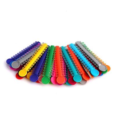 China Multi Color Orthodontic Ligature Ties Elastic O Rings For Dental Treatment for sale