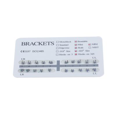 China 0.022/0.018 Slot Orthodontic Bracket Box Paper Pack for sale