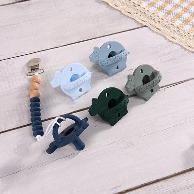 China Silica Gel Cartoon Baby Silicone Soother Infant Molar Teething Pacifier for sale