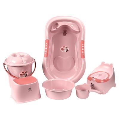 China 2021 New Soft Foldable Newborn PP Plastic Baby Bathtub Sets For Kids for sale