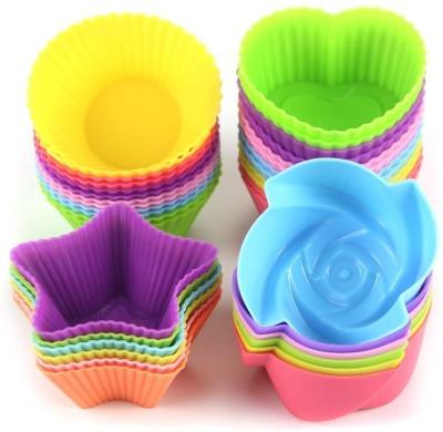 China Amazon Viable Silicone Cups DIY Cupcake Baking Rack for Cupcake Muffin Cup Cake Mold for sale