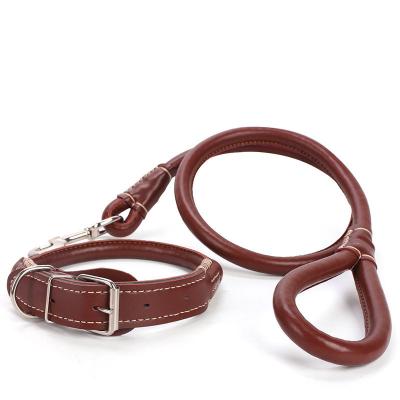 China Durable PU Leather Dog Leash Retractable Pet Leashes for sale