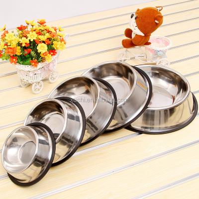 China Dog Viable Entrails Rubber Ring / Stainless Steel Pet Food Bowl Wholesale for sale