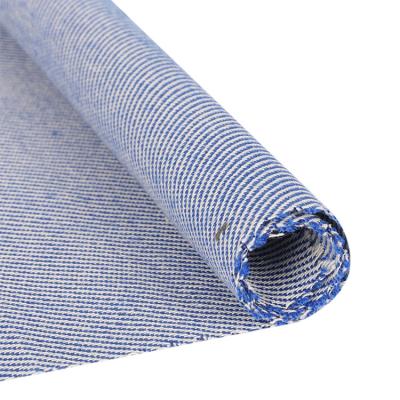 China Wind Proof Blue and White Fabrics Professional Factory Blue and White Twill Cotton Fabric Breeches 100% Breathable Twill Shirt Fabric for sale