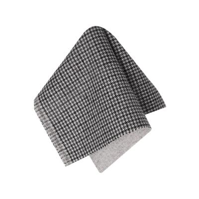 China Double Faced Plaid Fabric Blend Chat Dyed Women Suit Plain Weave Woolen Plaid Wool Fabric Check Fabric For Jacket for sale