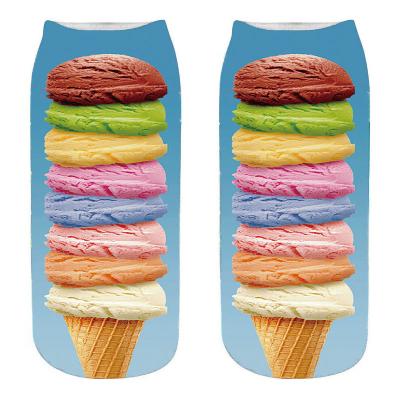 China New Colorful Sporty Print Custom 3D Socks Pattern Cartoon Socks Various New Candy Custom Design Socks for sale