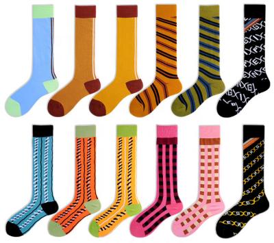 China Fashion Breathable Design High School Knee Socks Korean Novelty Cotton Socks For Girls Women for sale