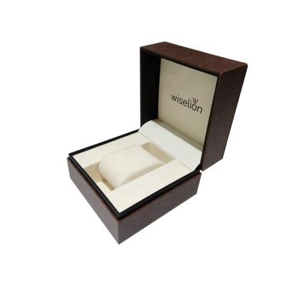 China Handmade Fashionable Durable Graceful Faux Leather Watch Box Faux Leather Graduation Watch Box for sale