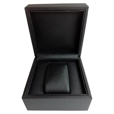 China Affordable PU Leather Branded Watch Gift Box Simple Packaging For Men for sale