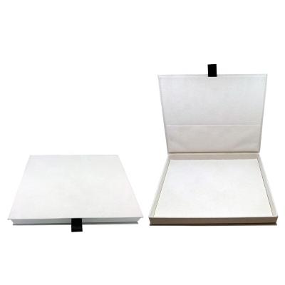 China Affordable Custom Canvas Wedding Gift Box Box Packaging Tissue Factory White Canvas Box for sale