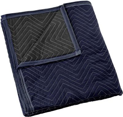 China Pro Professional Quilted Packing Cover Economy Furniture Protection Antistatic Moving Navy Blue Color for sale