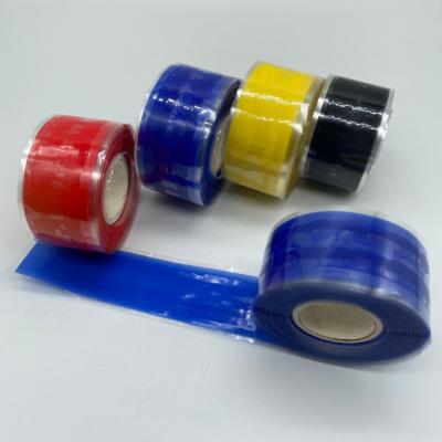 China Multiple Color Bond Silicone Rubber Waterproof Insulating Repair Tape 1inch Width 10 Feet Length UV Rays for sale