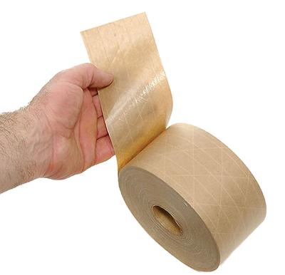 China Heat Resistant General Purpose Kraft Paper Wrapping Tape 2inch 3inch Flatback Wrapping Paper Tape for sale