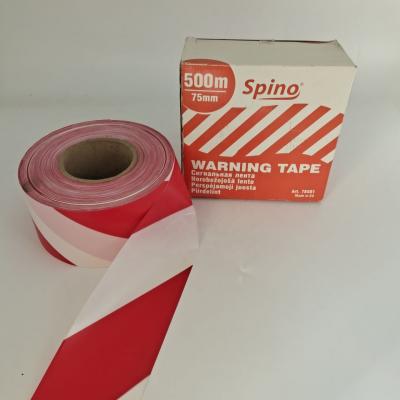 China Waterproof Safety Warning Tape 3 Inch Roll Tape Waterproof Reflective Red White Red White Caution Tape No Adhesive for sale