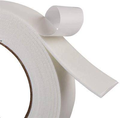 China Waterproof Double Sided White Foam Tape Heavy Duty Strong Waterproof Adhesive PE Tape For Car Decorative Gap Trim Backing Filler Strip for sale