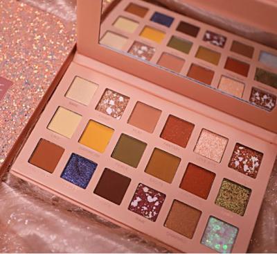 China Waterproof Matte Glitter Eyeshadow Eye ShadowHot Selling Products Private Label Makeup Eyeshadow 18 Color Palette for sale