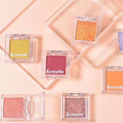 China Waterproof 28 Color Matte Sequin Glitter Pearl Single Eyeshadow Optional Waterproof Palette for sale