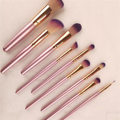 China Fan Brush Foundation Cosmetic Powder Blush Blend Eyeshadow Makeup Brush Set Custom Beauty Makeup Brush Set for sale