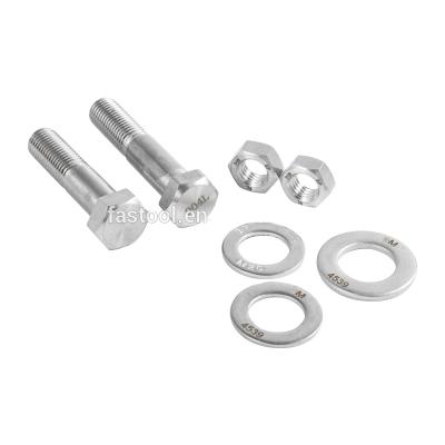 China Super Power Plant N08904 1.4539 904L Stainless Steel Hex Head Bolts Washers Nuts U-Bolt Stud Bolts for sale