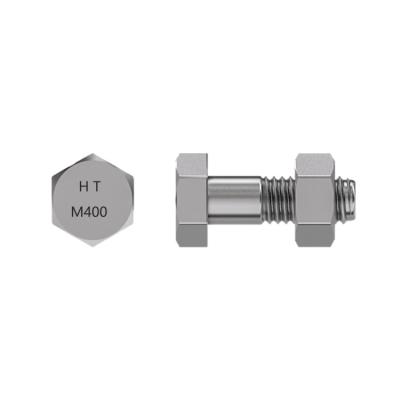 China Monel 400n04400 2.4360 k-500 k500 Central Hex Head Bolt Stud Bolt Cap Screw with Nut and Gasket for sale