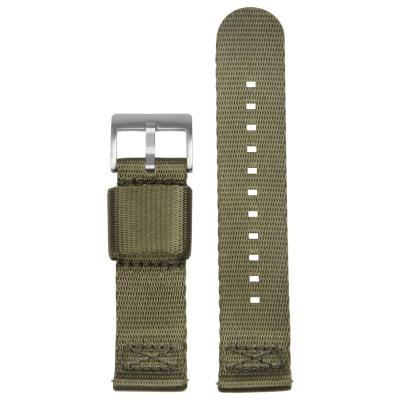 China Fanshion Seat Belt Double Layer Nylon Watch Straps 2 Pieces Nylon Watchbands For DW Watches for sale