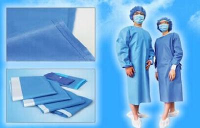 China Tela no tejida médica azul no tejida disponible de los PP para la ropa disponible del hospital en venta