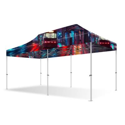 China Advertising Show 10x20ft Durable 30mm Square Steel Frame Trade Show Tent With Custom Printing for sale