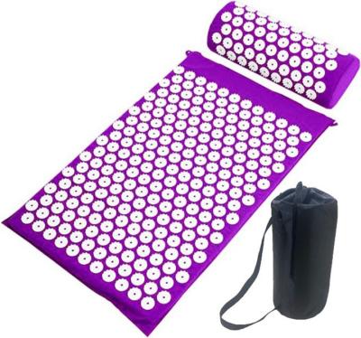 China Sponge+cotton+ABS Massage Yoga Mat Acupoint Acupuncture Pillow Yoga Mat Acupuncture Mat for sale