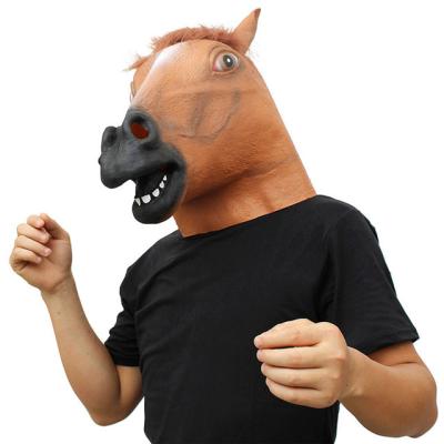 China Fun Halloween Styling Props Ball Party Horse Head Mask for sale