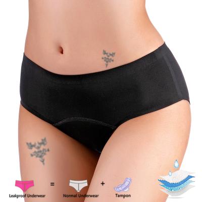 China Antibacterial Period Panties For Teens Physiological Laser Cut 4 Layers Breathable Period Panties Menstrual Leak Proof Absorption Period Panties for sale