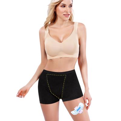 China OEM Antibacterial Four Layers Leak Proof Bamboo Fiber High Waist Breathable Physiological Pants Menstrual Period Maternity Panties for sale