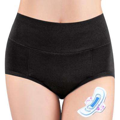 China Wholesale Custom Antibacterial Menstrual Leak Proof Bragas Cotton Underwear Wicking Period Sanitary Panties For Women for sale