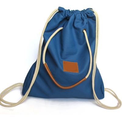 China Promotional Drawstring Logo Price Polyester Waterproof Cheap Backpack Bag Custom Gym Bag for sale