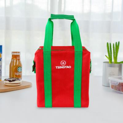 China New 2022 Waterproof OEM Design Polyester Lunch Cooler Bag Custom Logo Printed Lunch Bag for sale