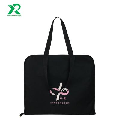 China Durable Garment Duffel Bag Suit Cover Customized Silkscreen Western Logo Wedding Dress Storage Bag for sale