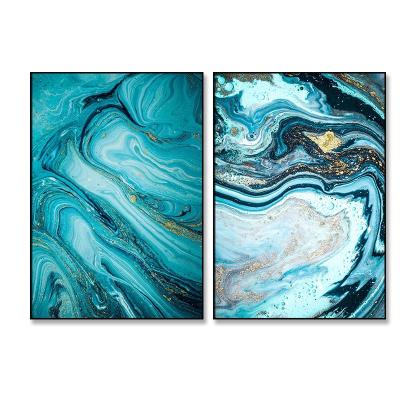 China Abstract Wall Decor Painting Set Canvas Painting Sea Landscape 2 Nordic Abstract Wall Art Living Room Wall Pictures for sale