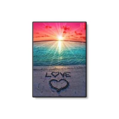 China Wholesale 24 Full Color Beads Drill Diy Diamond Painting Sunrise Beach Diamond Painting Kits Suitable For Home Adult De for sale