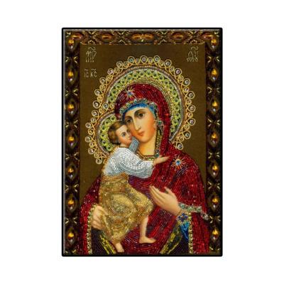 China 24 Color Beads Wholesale 5D Diamond Painting Kits For Adults Diamond Dots Kits For Adults Virgin Mary Full Drill And Kid Mosaic Embodery for sale