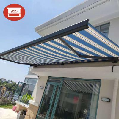 China Modern Outdoor Furniture TUV Certificate Sun Shade Aluminum Folding Arm Motorized Outdoor Pop Up Tent for sale