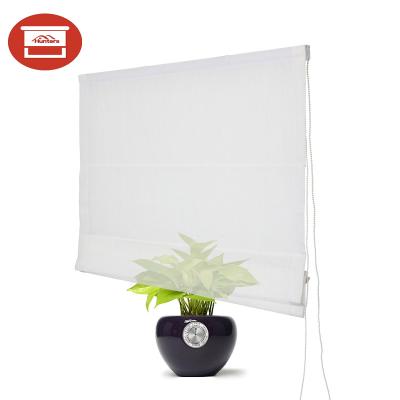 China Luxury European Style Home Decor Fire Retardant Light Filtering Window Shade Sheer Roman Drapes for sale