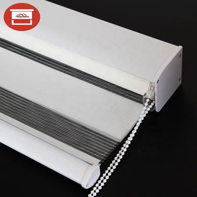 China Environmental friendly manual automatic zebra roller blinds for windows with factory price for sale