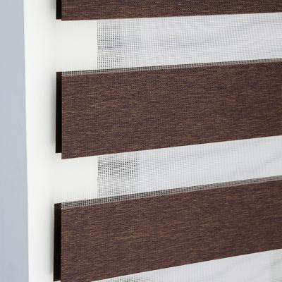 China Environmental Friendly Home Canvas Blackout Fabric Zebra Blinds Supplier for sale