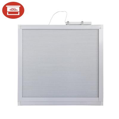 China Minimalist Green Glass House Blackout Motorized Electric Skylight Shades for sale