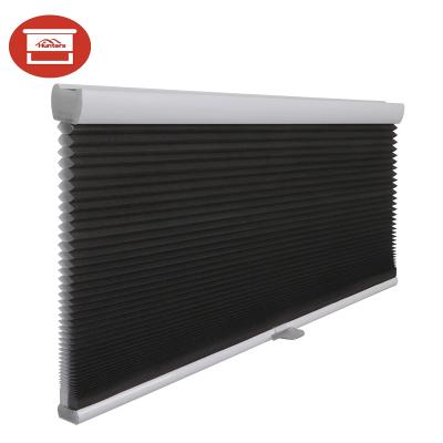 China Honeycomb Structure Design Customized Bedroom Used Cordless Blackout Honeycomb Pleated Blinds for sale