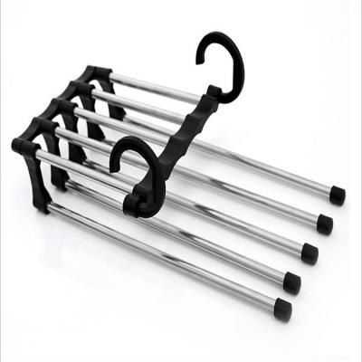 China New arrival modern clothes racks magic multi-functionalclothes clothes hangers stainless steel wardrobe pants hangers for sale