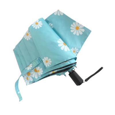 China Factory Wholesale High Quality CLASSIC Floral Umbrella 3 Times Umbrella Promotional Umbrella With Logo for sale