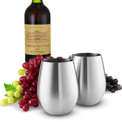 China 100040006 Hot Selling Wine Red Wine Glass Stemless Wine Glasses for sale